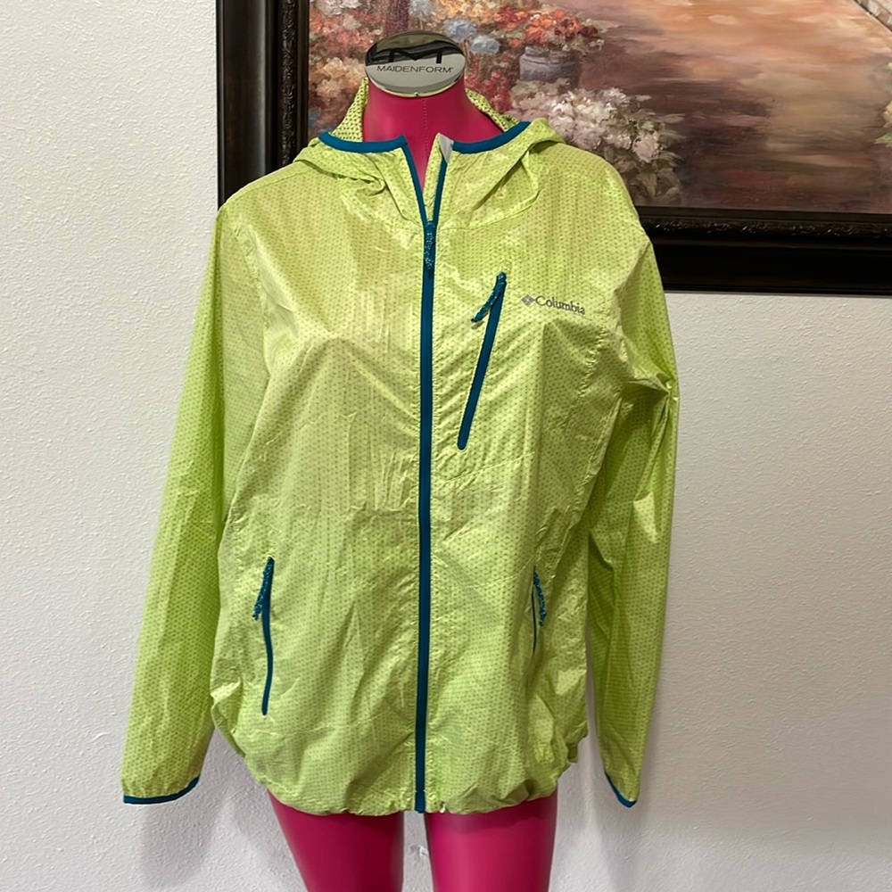 Columbia Omni-Wick Omni-Shield Hooded Lightweight Jacket Size 1X Windbreaker
